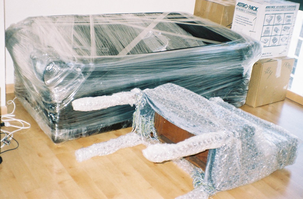 PACKING - WRAPPING SOFA AND DESK - PACKING SERVICE INC