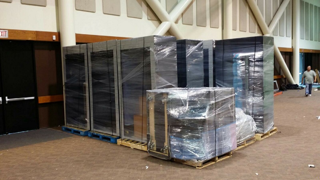 Shrink wrapping for demestic shipping by Packing Service Inc