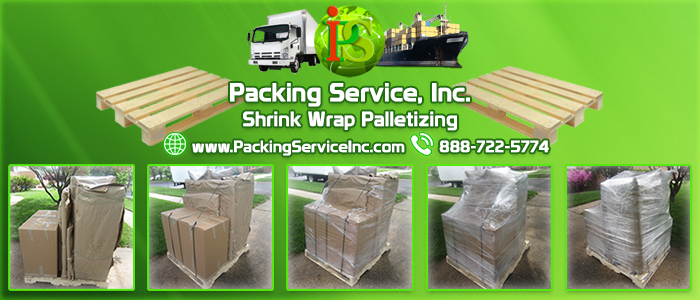 Professional Shrink Wrap Palletizing Services by Packing Service Inc