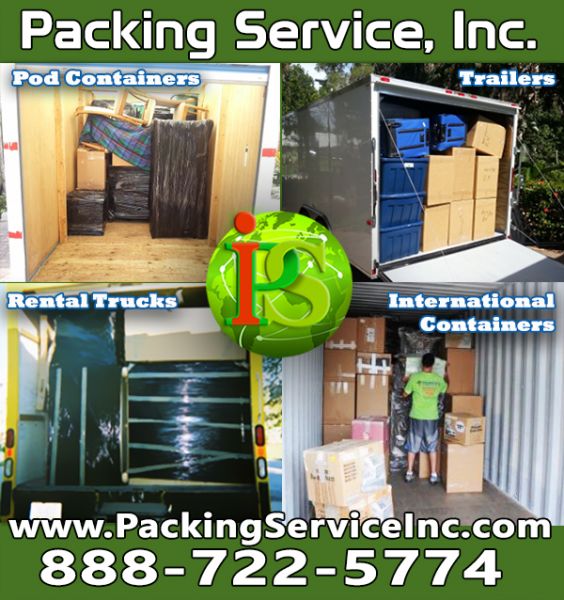 Loading and Unloading Pods Containers, Rental Trucks, Trailers and International Containers by Packing Service, Inc - 2_1