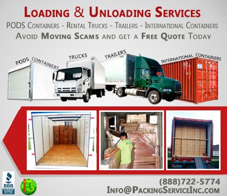 Loading all sizes of Pods Containers, Rental truck, International containers and trailers - 102