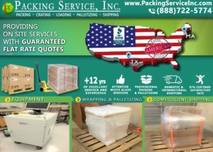 Palletizing and Crating, shipping company, pack and ship